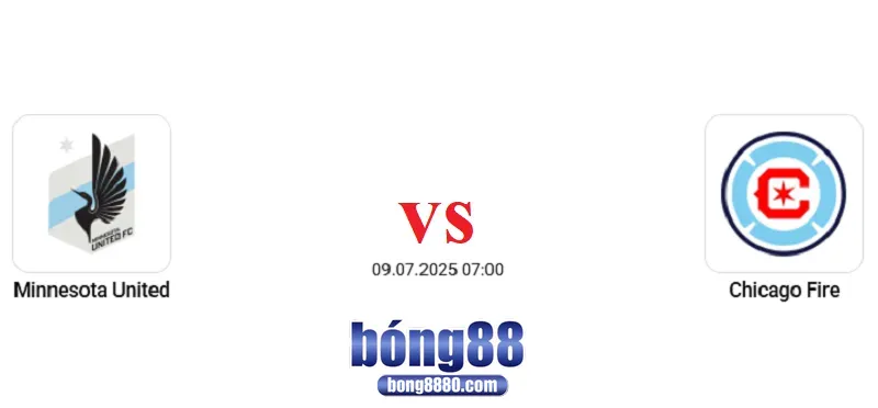 Minnesota United vs Chicago Fire (9/7) - Bán Cup Mỹ mở rộng