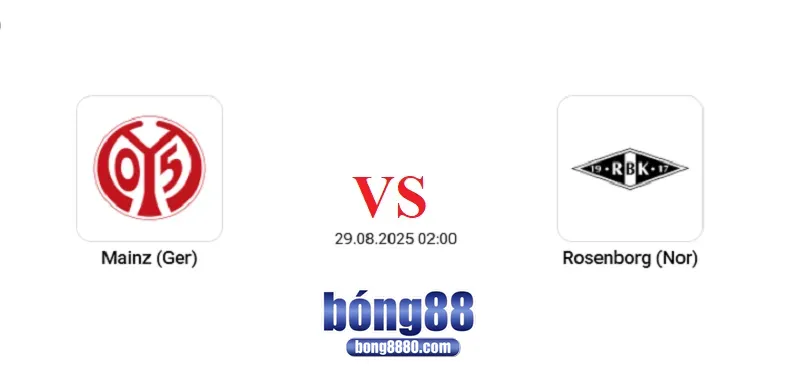 Nhận định Mainz 05 vs Rosenborg (29/8) tại UEFA Europa 2025