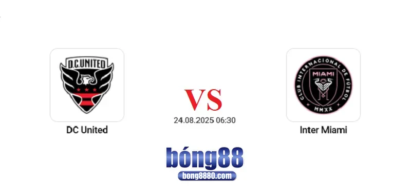 Nhận định DC United vs Inter Miami (24/8) tại MLS 2025