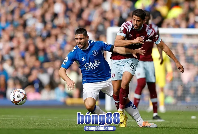 Phong độ của Everton và West Ham được đánh giá ngang nhau