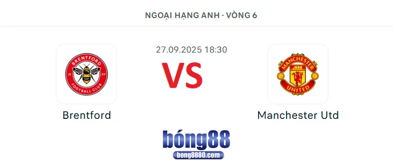 Brentford vs Man Utd vào lúc 18:30 ngày 27/9/2025 - Vòng 6 Ngoại hạng Anh Nhận định Brentford vs Man Utd vào lúc 18h30 ngày 27/9