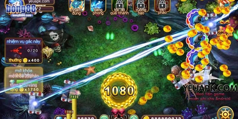 Bắn cá ở phía rìa bàn chơi