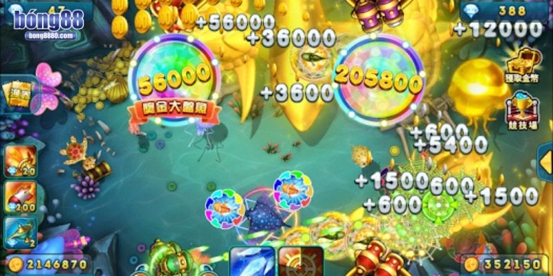 Người chơi chỉ cần hạ cá là nhận điểm thưởng