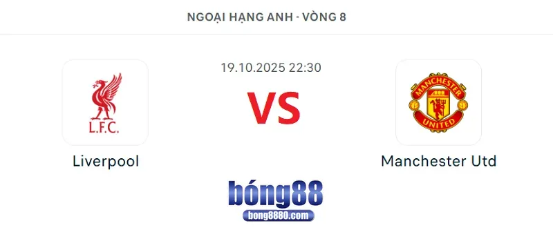 Nhận định Liverpool vs Man Utd 22h30 ngày 19/10/2025