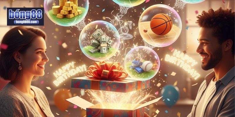 Quà mừng sinh nhật thành viên VIP Bong88